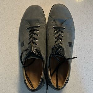 Hartjes Womens Shoes Size 9.5 XS Casual Dark Gray Leather Lace Up